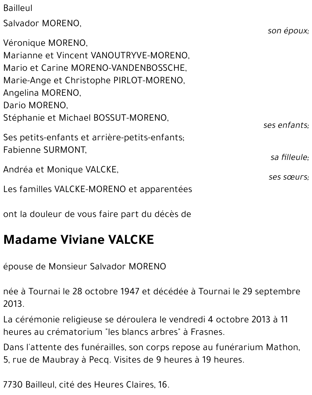 Viviane VALCKE