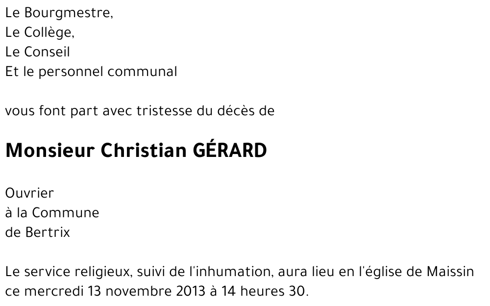 Christian GÉRARD