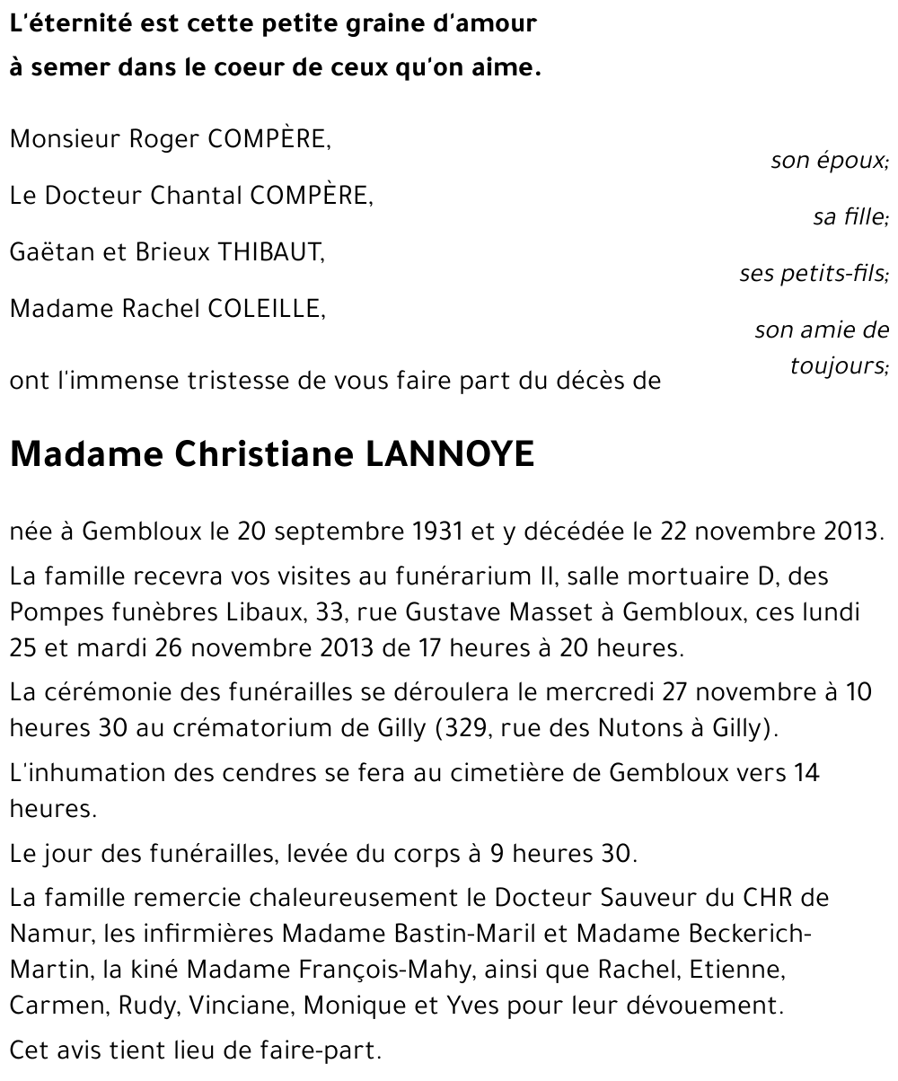 Christiane LANNOYE