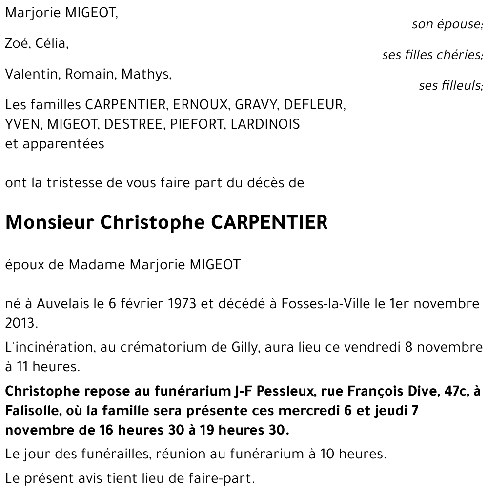 Christophe CARPENTIER