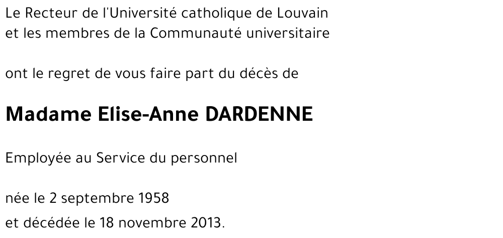 Elise-Anne DARDENNE