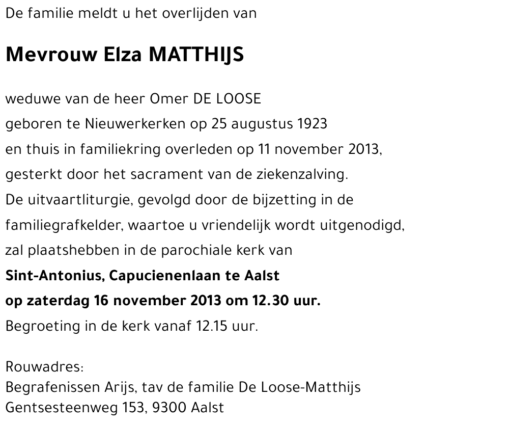 Elza MATTHIJS