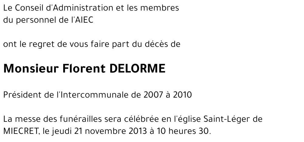 Florent DELORME