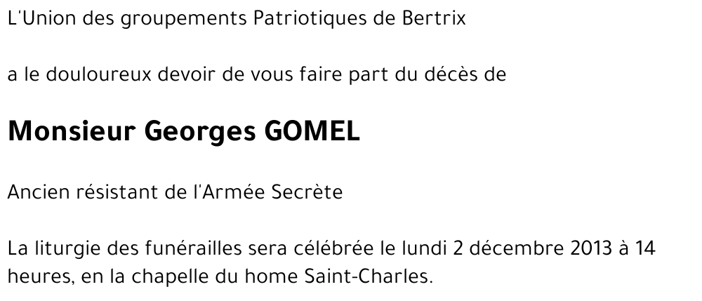 Georges GOMEL