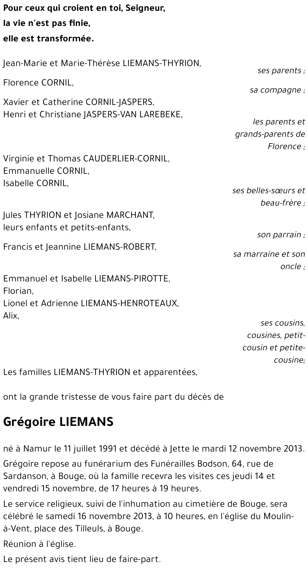 Grégoire LIEMANS