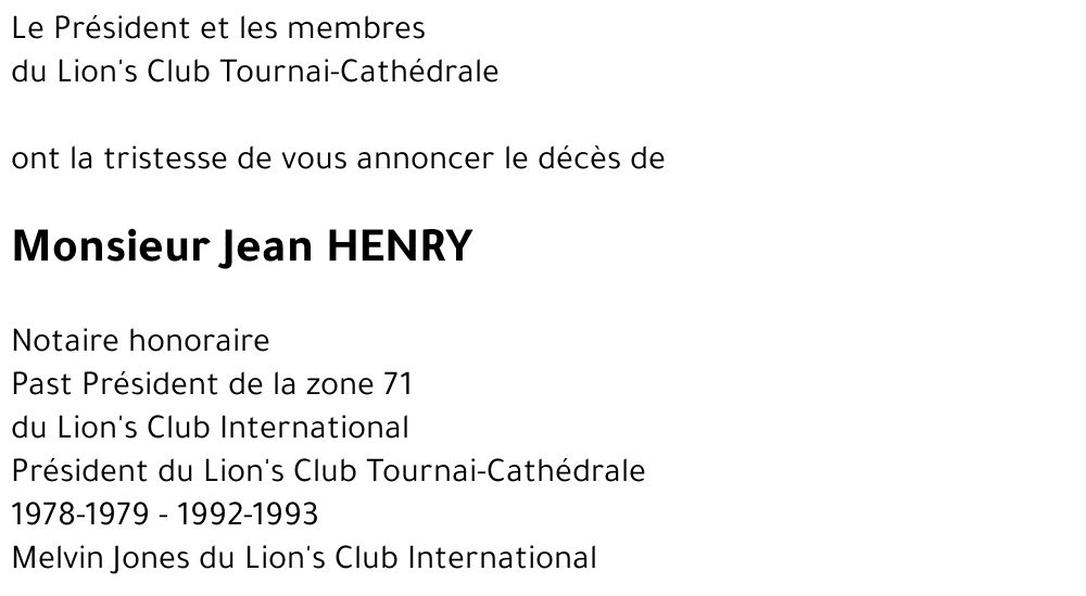 Jean HENRY