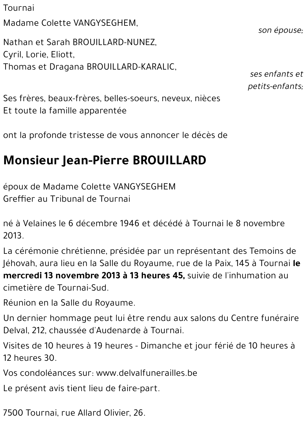 Jean-Pierre BROUILLARD