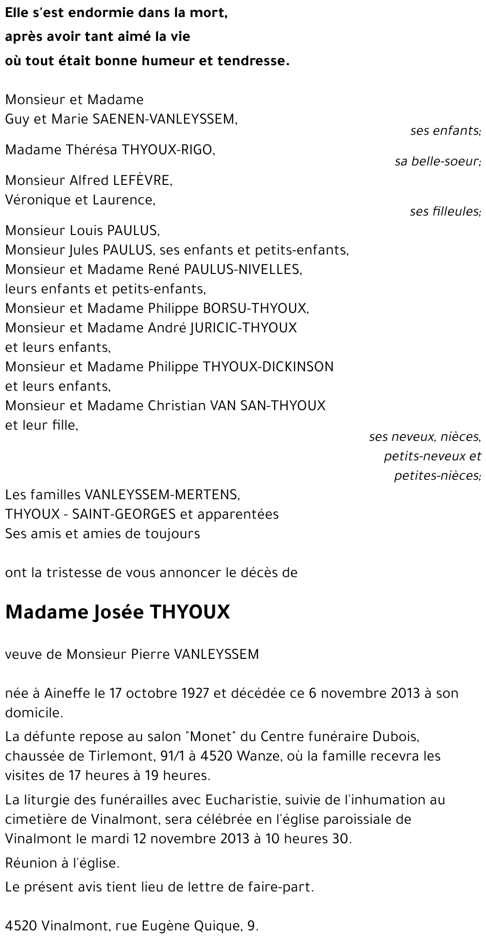 Joséphine THYOUX