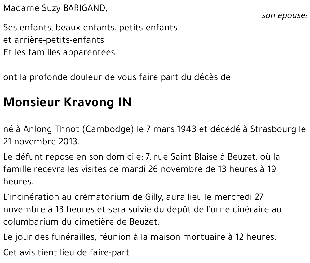 Kravong IN