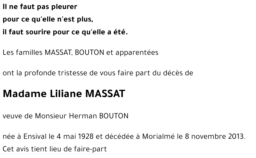 Liliane MASSAT