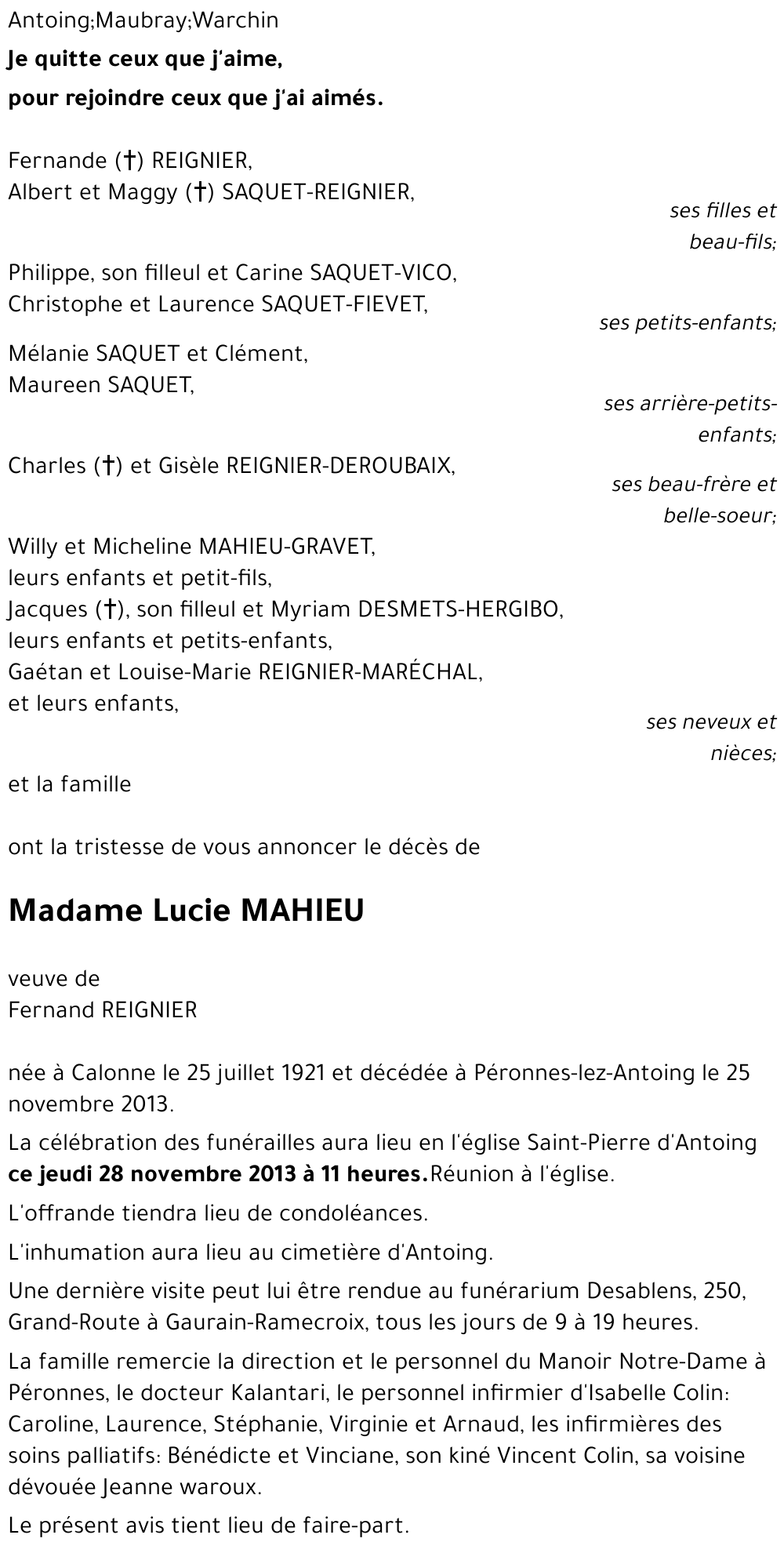 Lucie MAHIEU