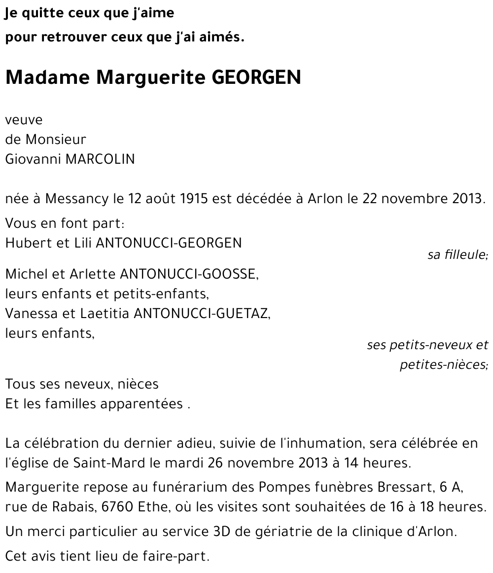 Marguerite GEORGEN