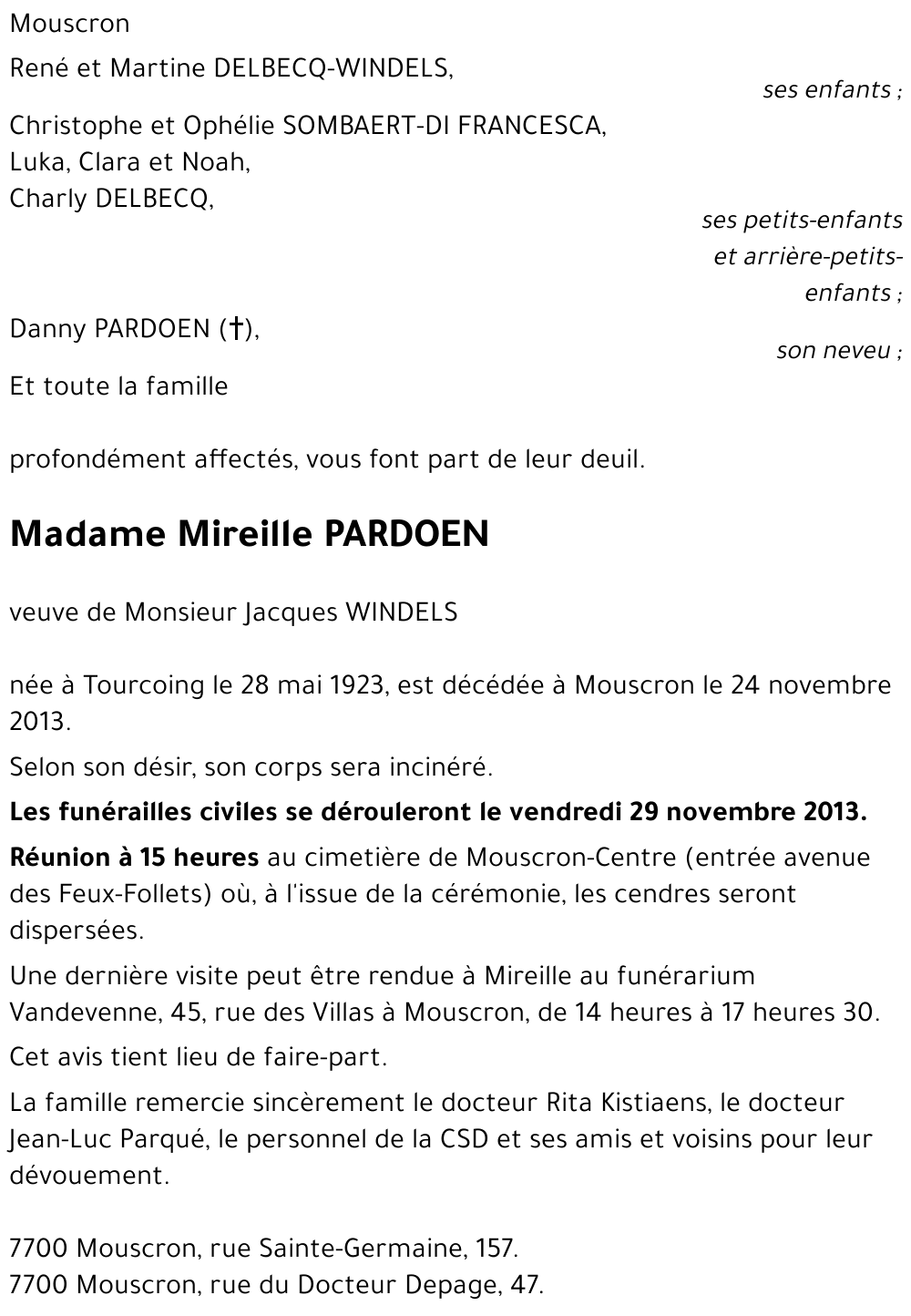 Mireille PARDOEN