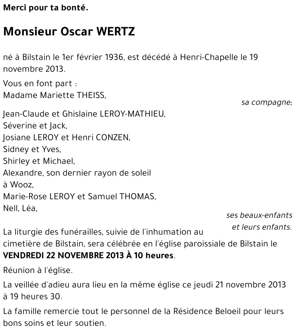Oscar WERTZ