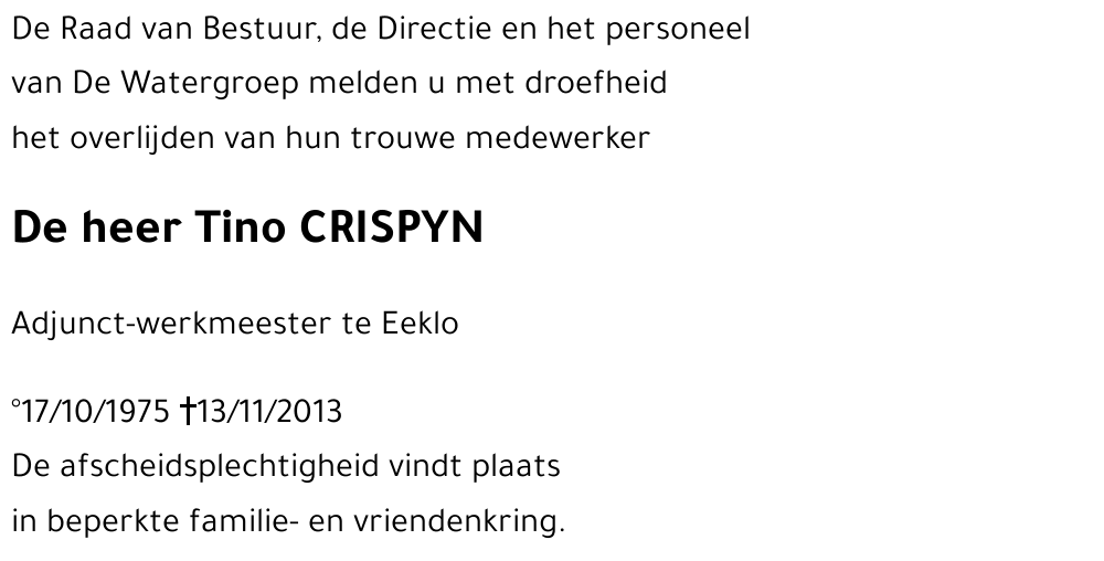 Tino CRISPYN