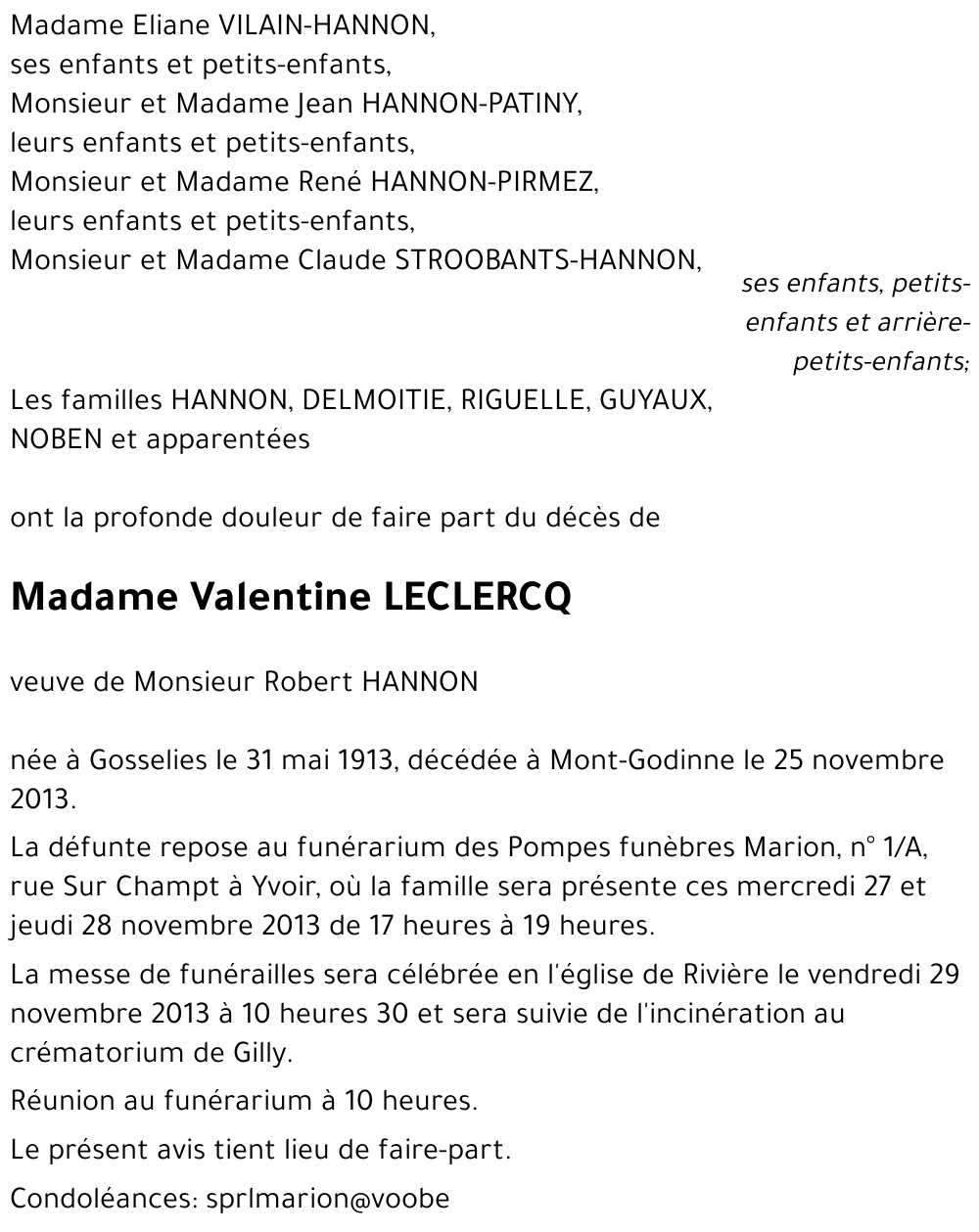 Valentine LECLERCQ