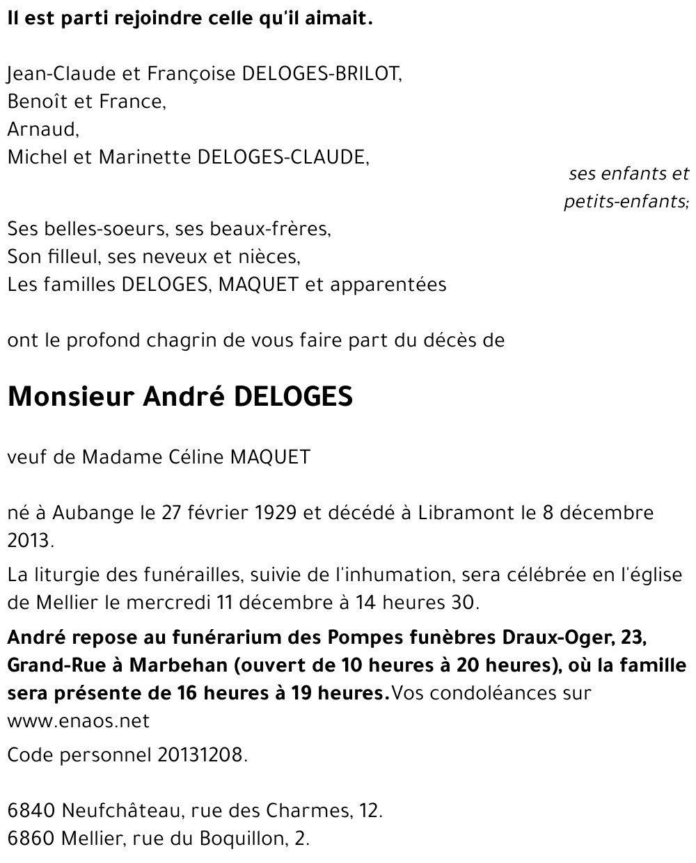 André DELOGES