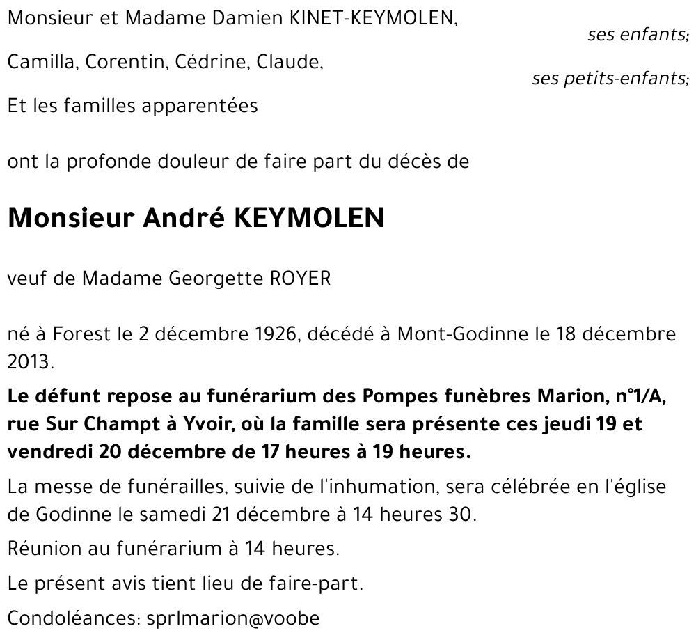 André KEYMOLEN