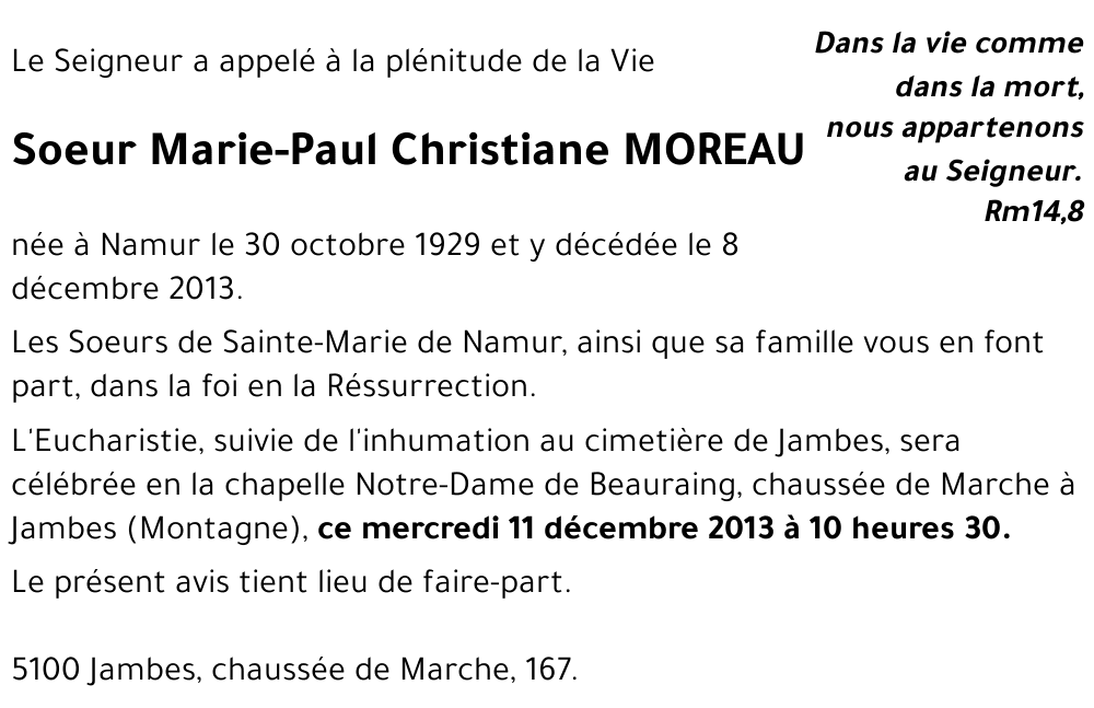 Christiane MOREAU