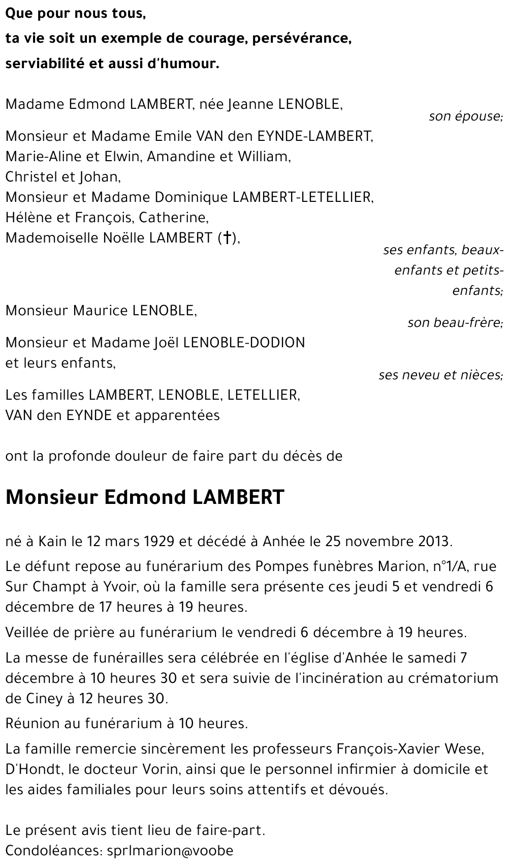 Edmond LAMBERT