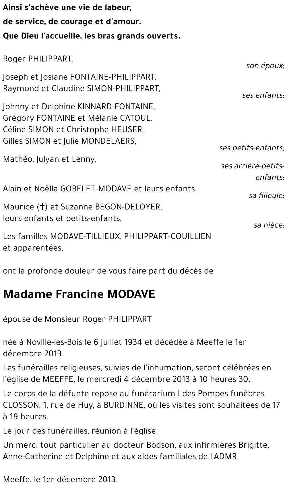 Francine MODAVE