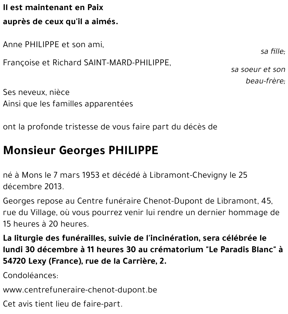 Georges PHILIPPE