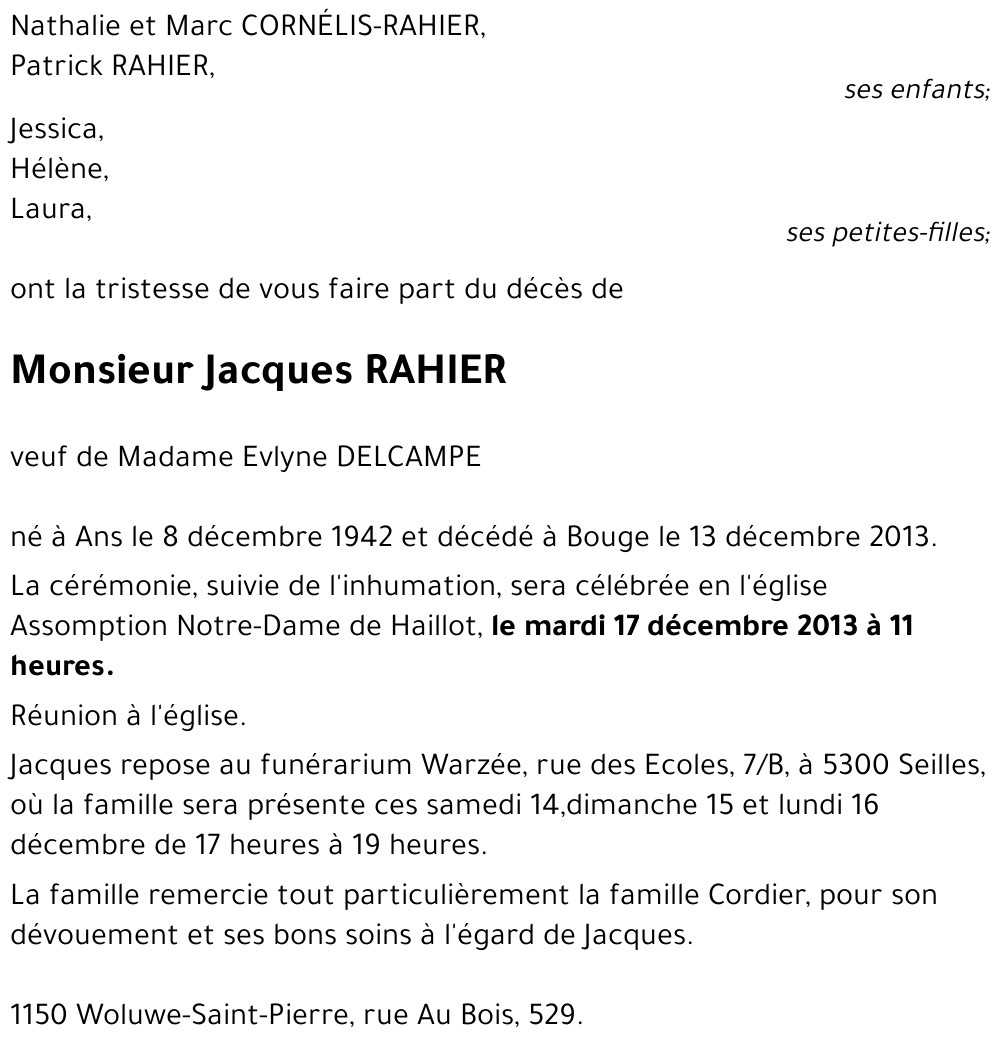 Jacques RAHIER