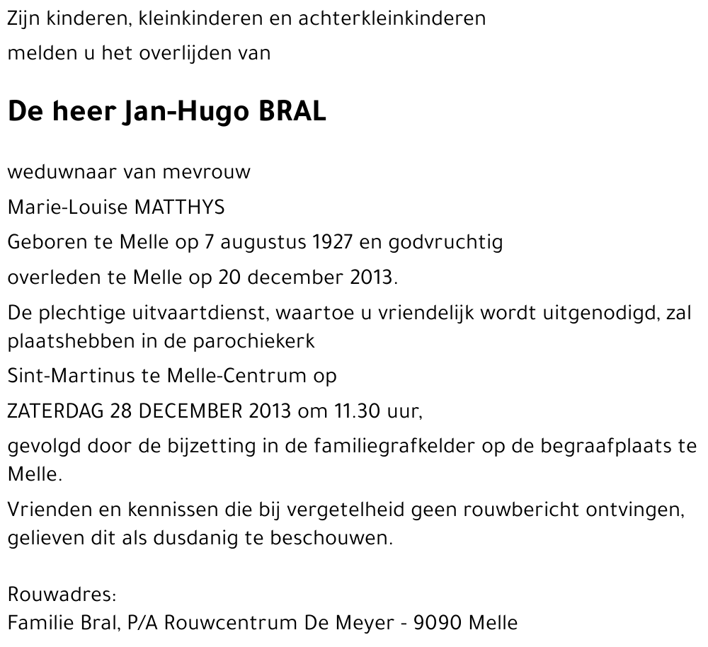 Jan-Hugo Bral