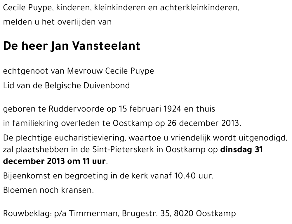 Jan Vansteelant