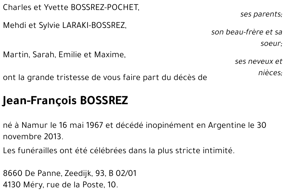 Jean-François BOSSREZ