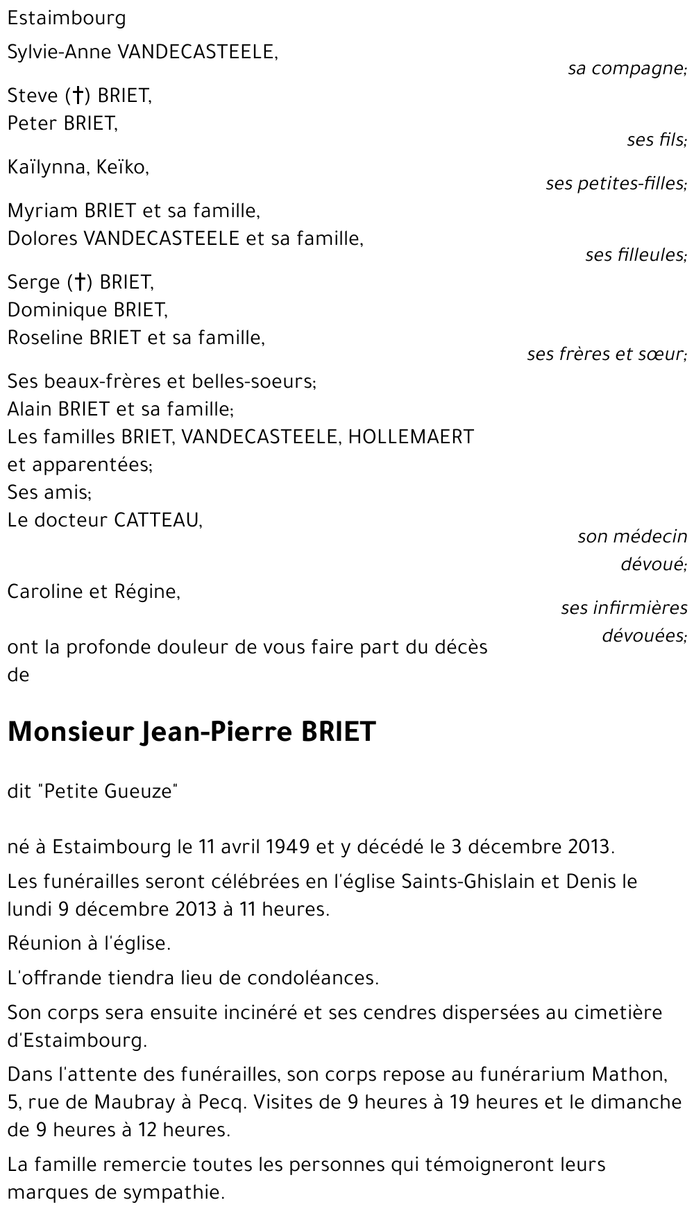 Jean-Pierre BRIET