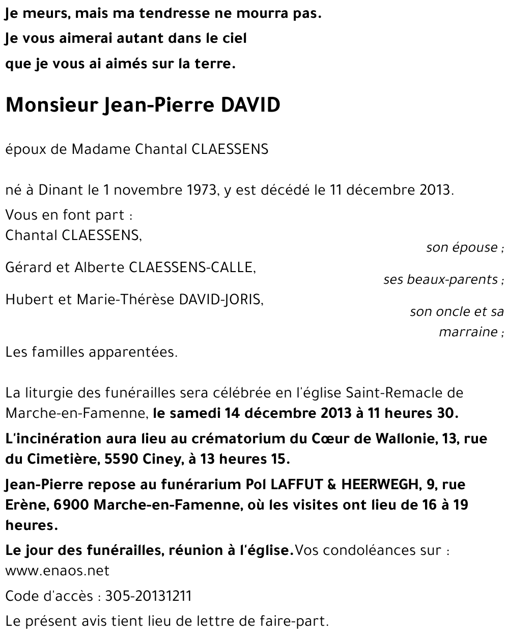 Jean-Pierre DAVID