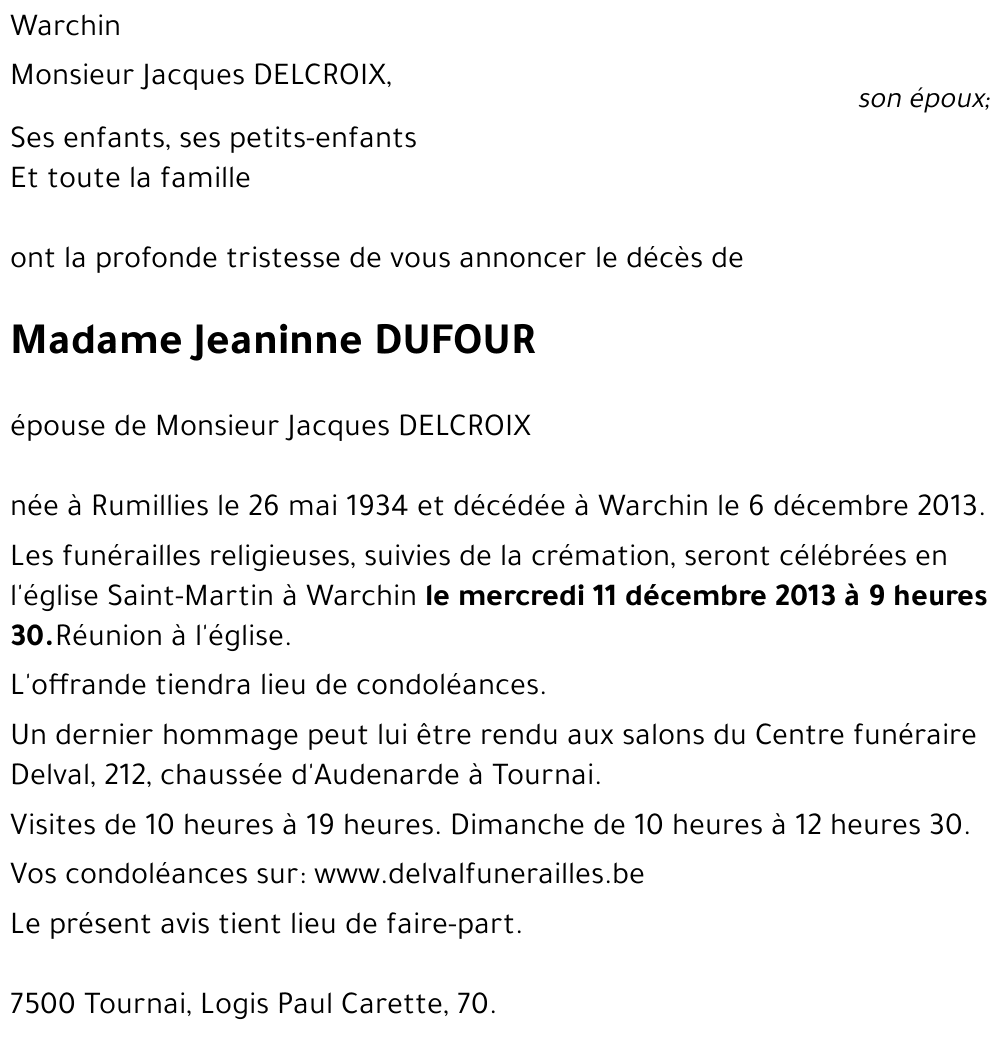 Jeaninne DUFOUR