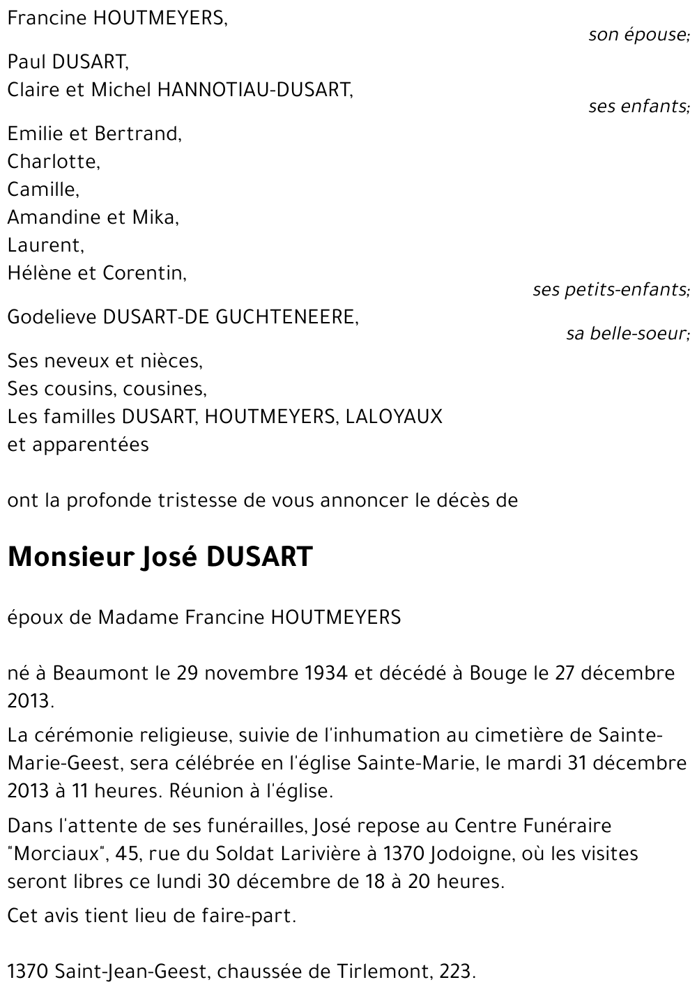 José DUSART