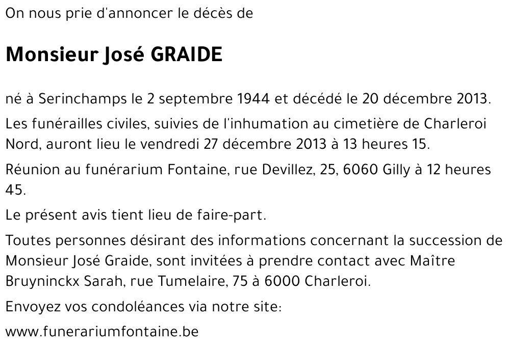 José GRAIDE