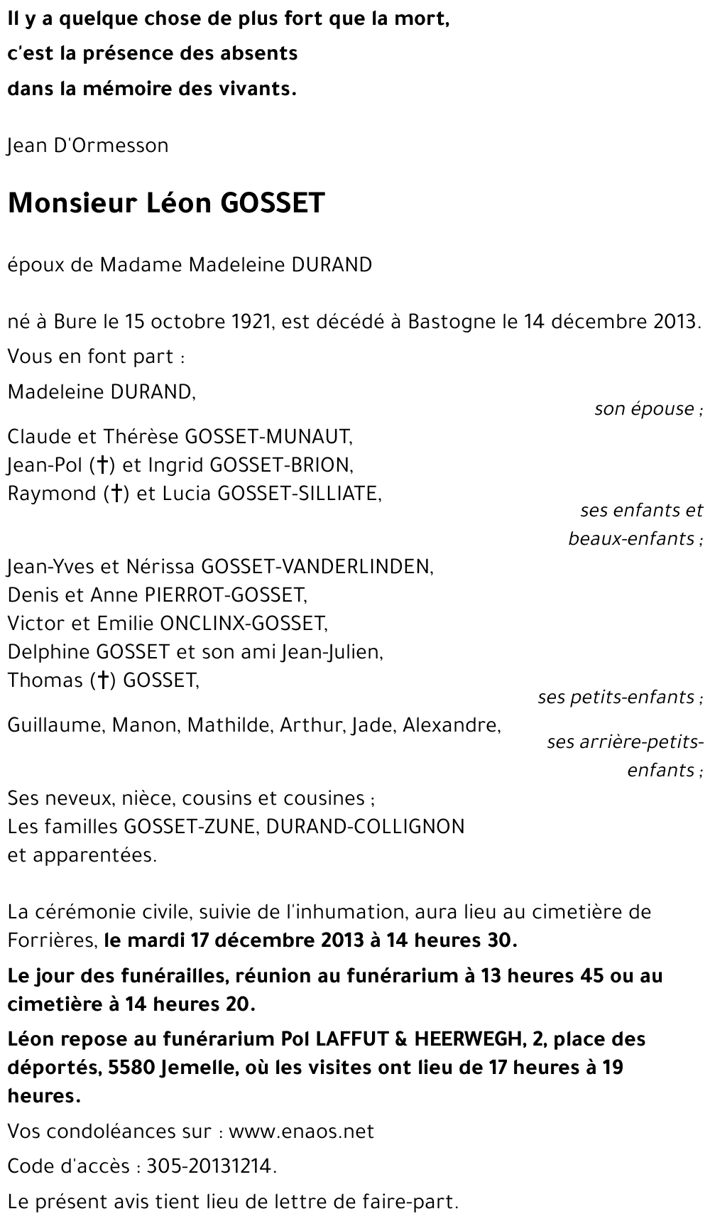 Léon GOSSET