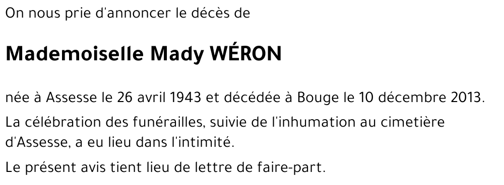 Mady WÉRON