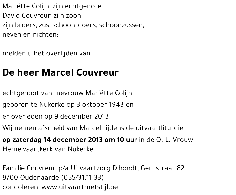 Marcel Couvreur