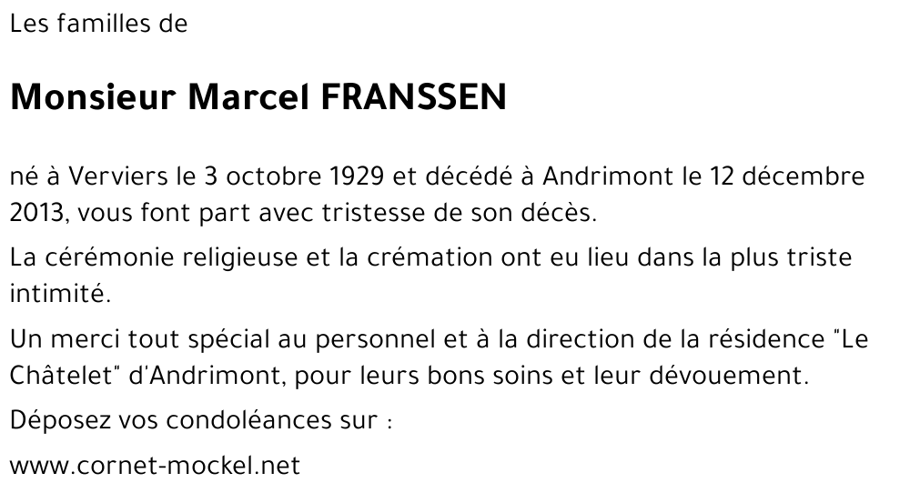 Marcel FRANSSEN