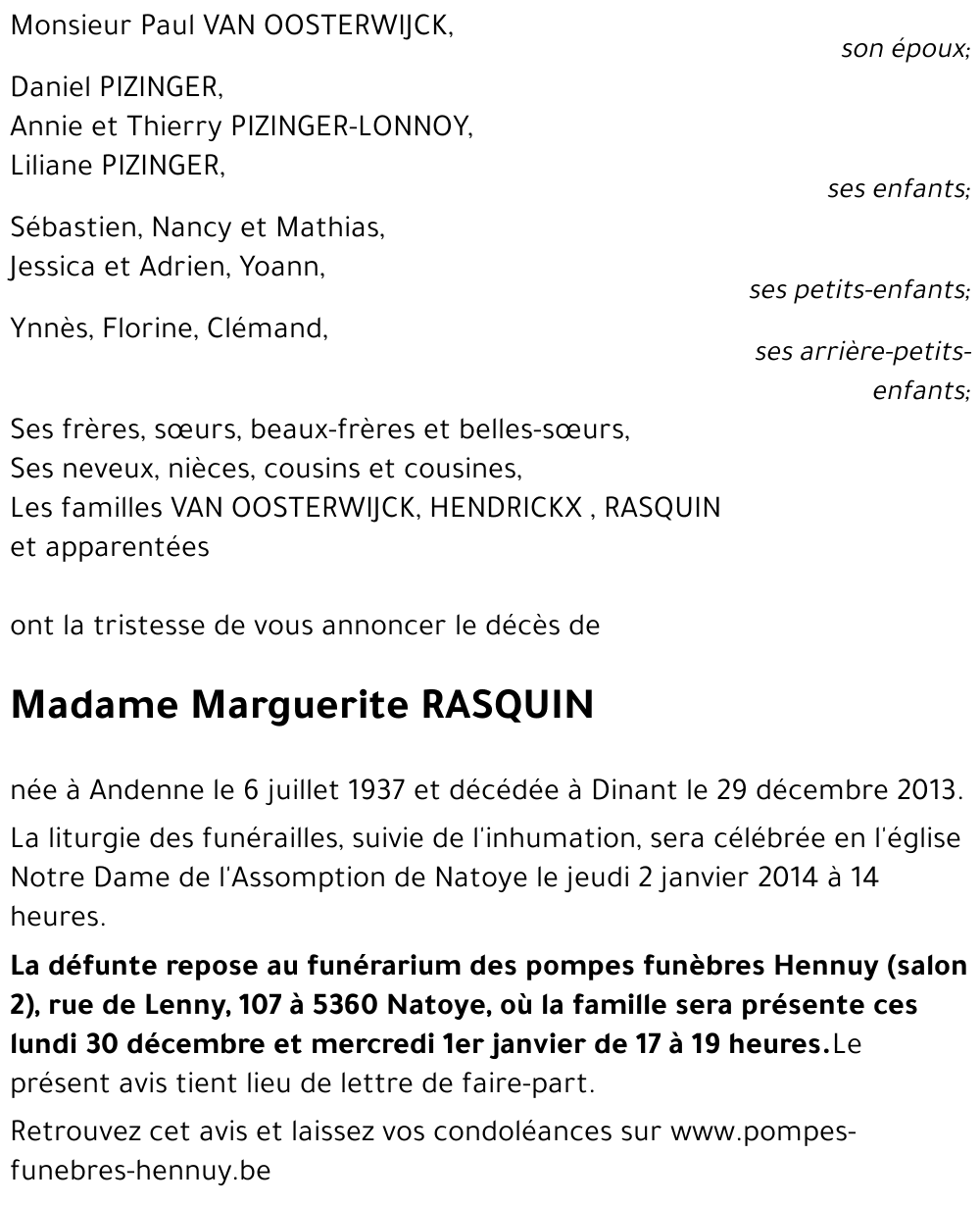 Marguerite RASQUIN