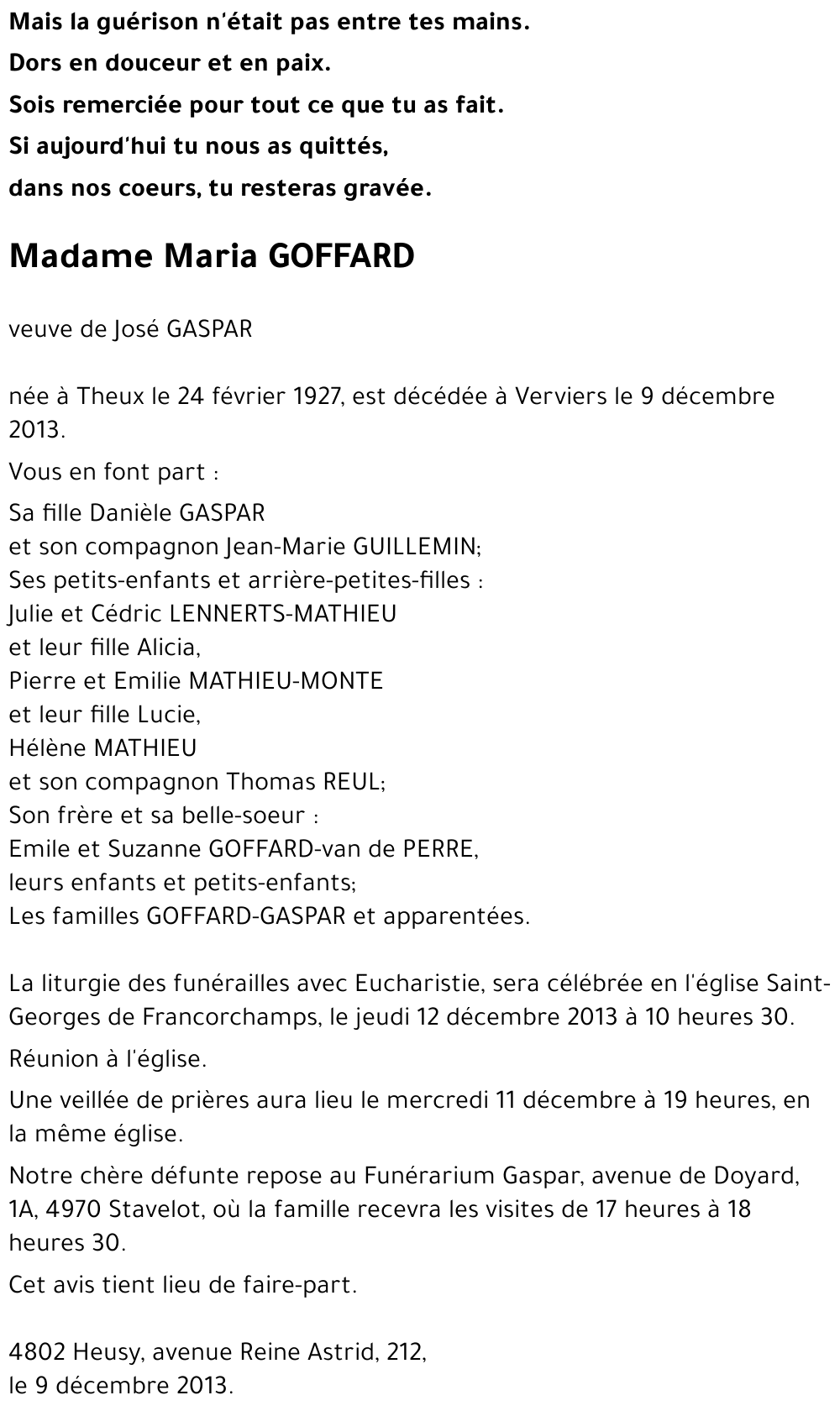Maria GOFFARD