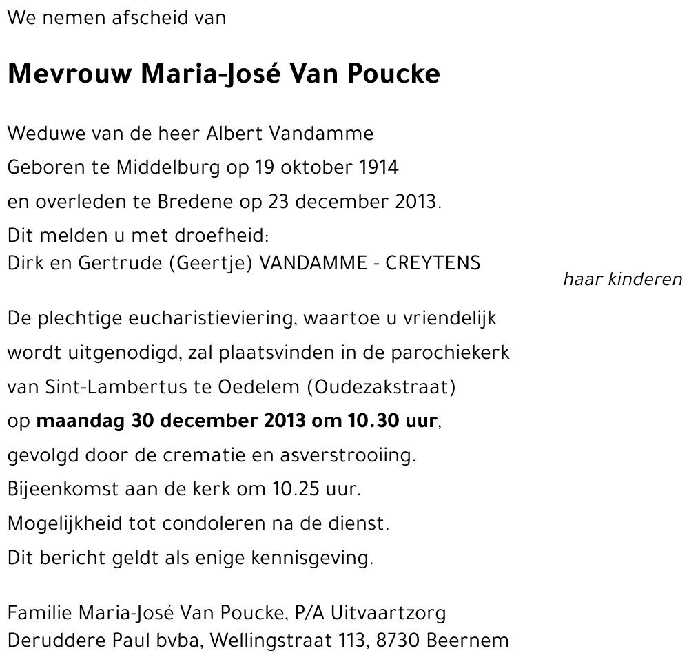 Maria-José Van Poucke