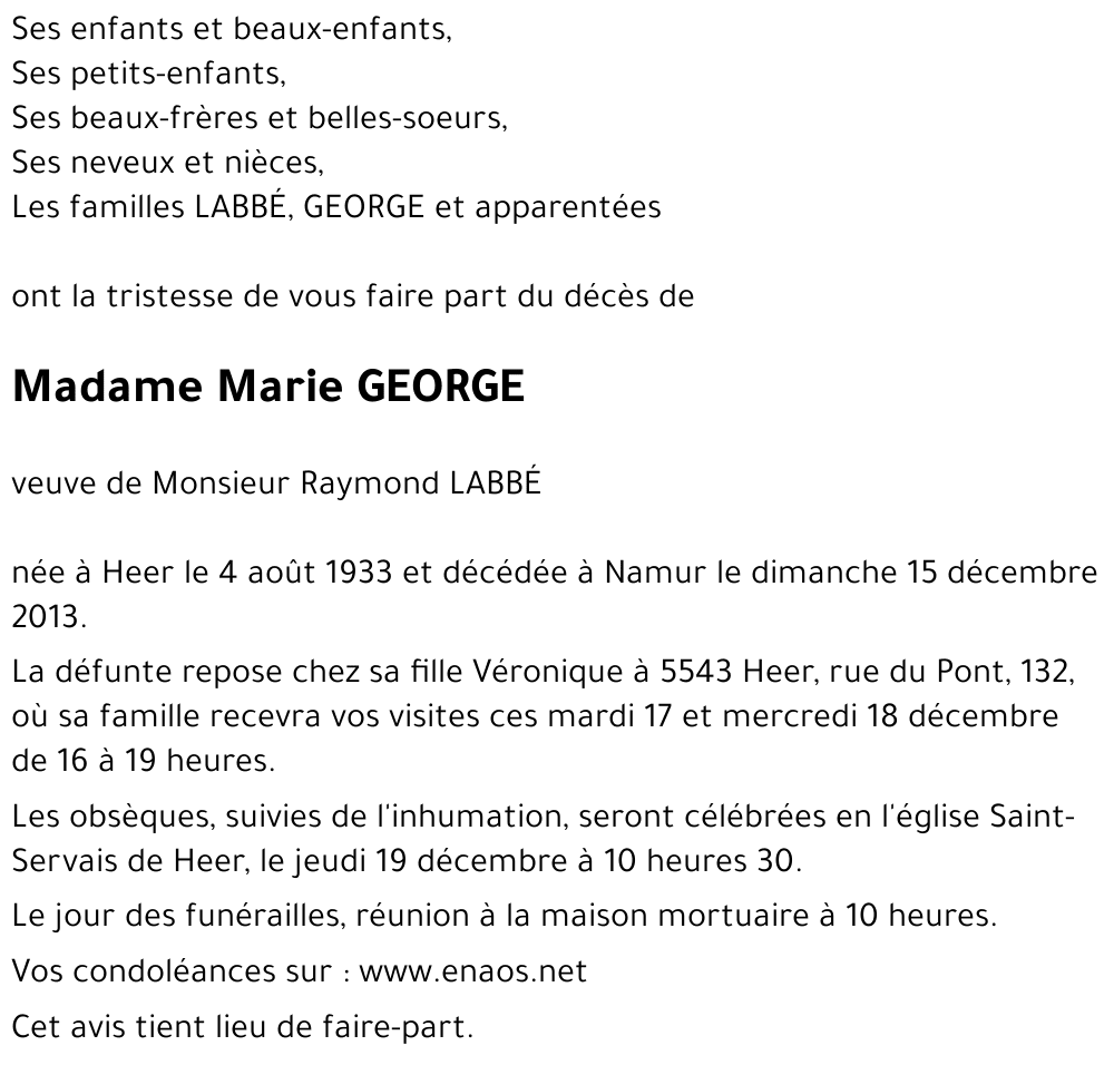 Marie GEORGE