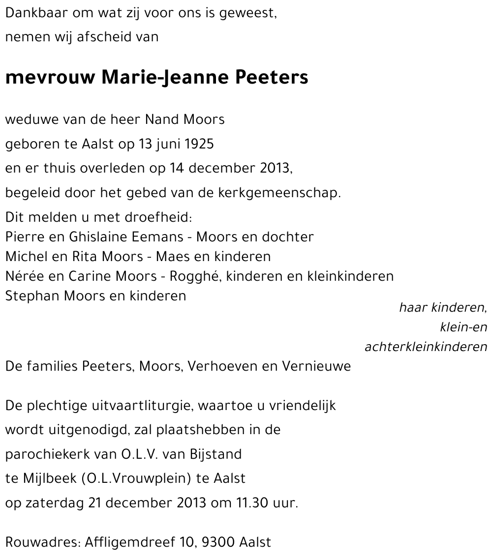 Marie-Jeanne Peeters