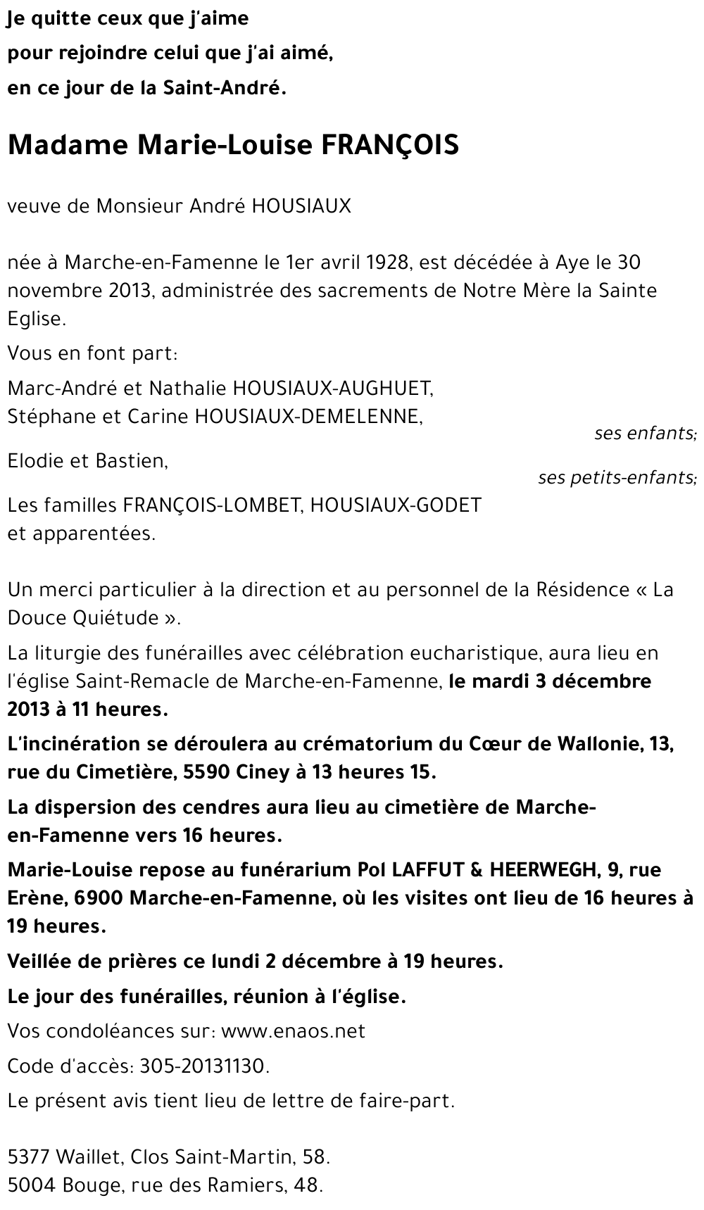 Marie-Louise François