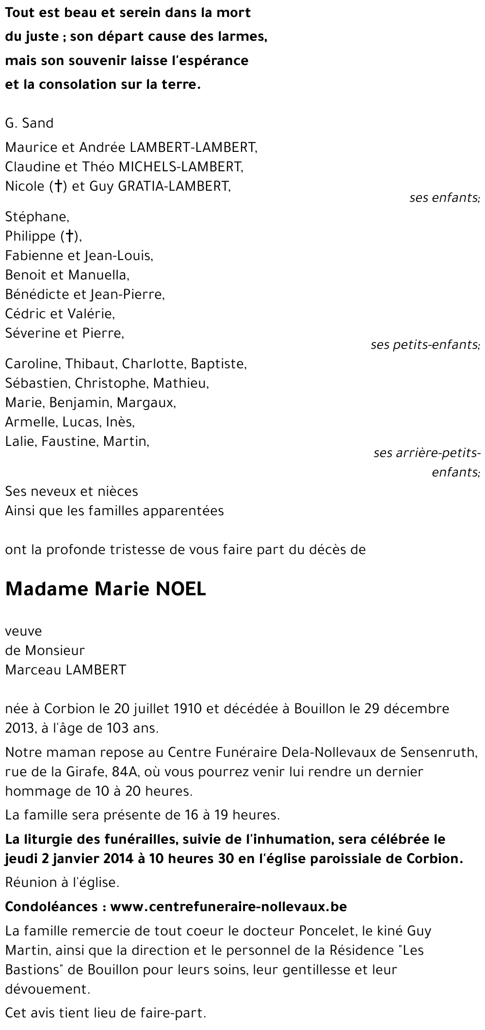 Marie NOEL