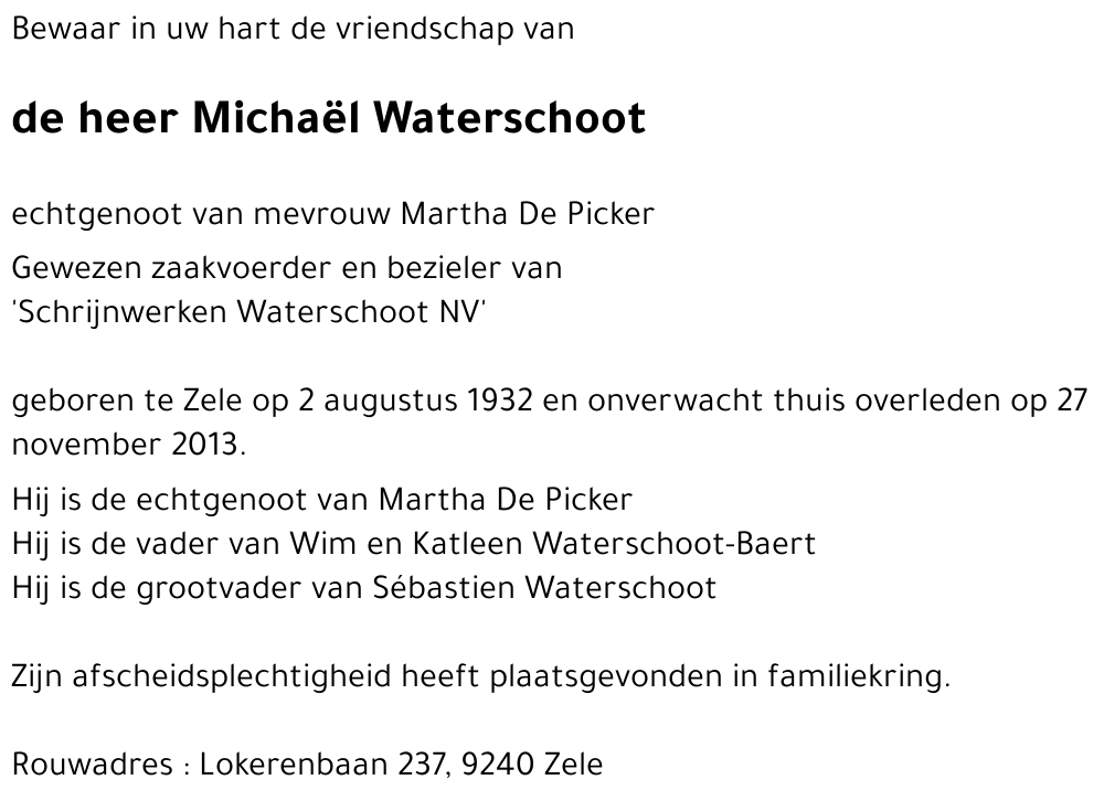 Michaël Waterschoot