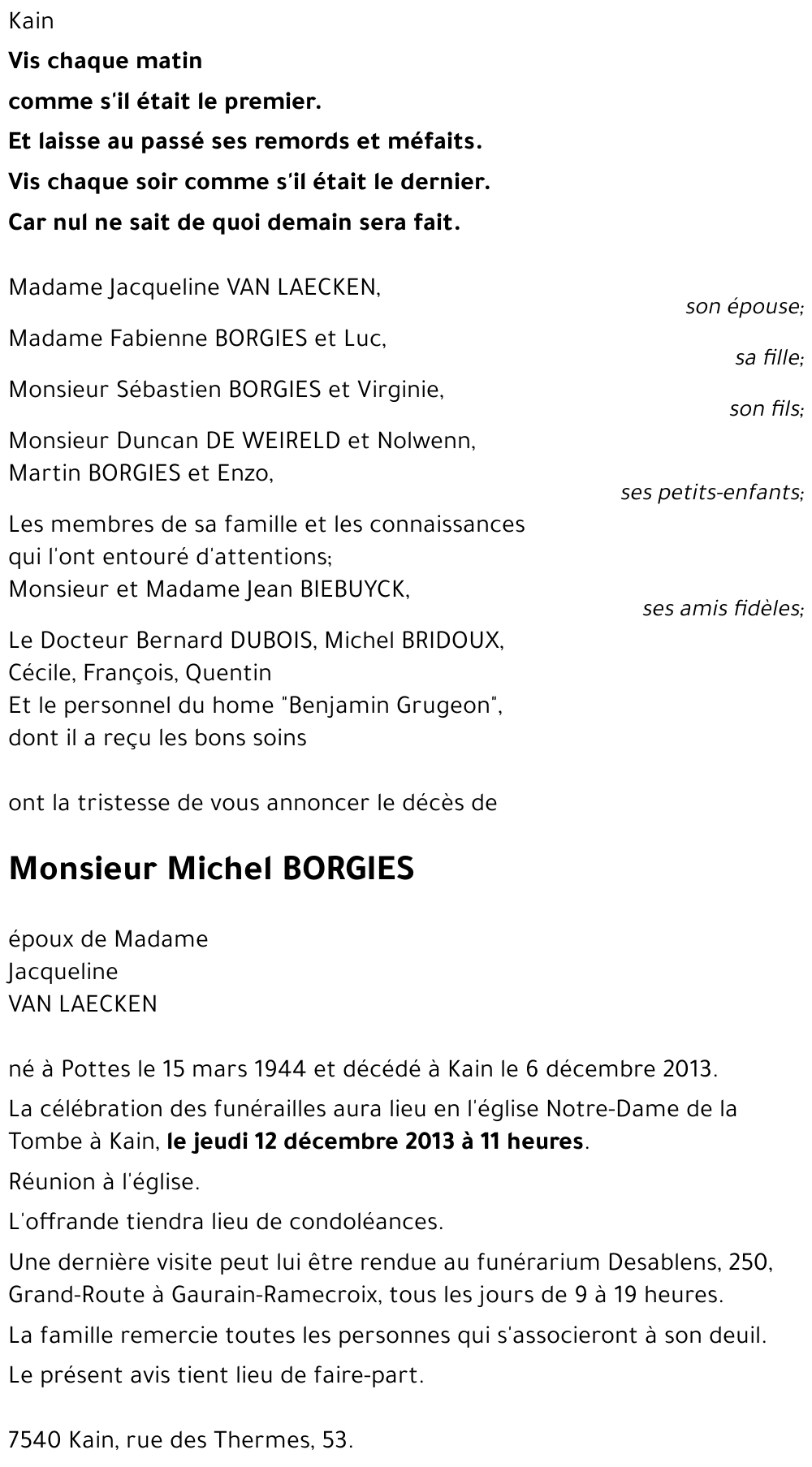 Michel BORGIES