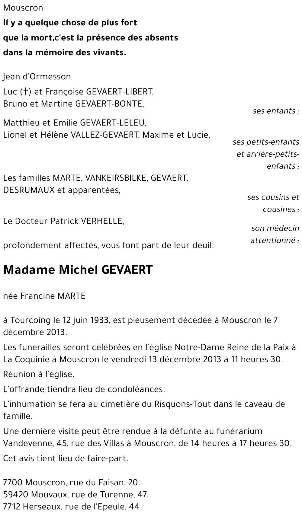 Michel GEVAERT