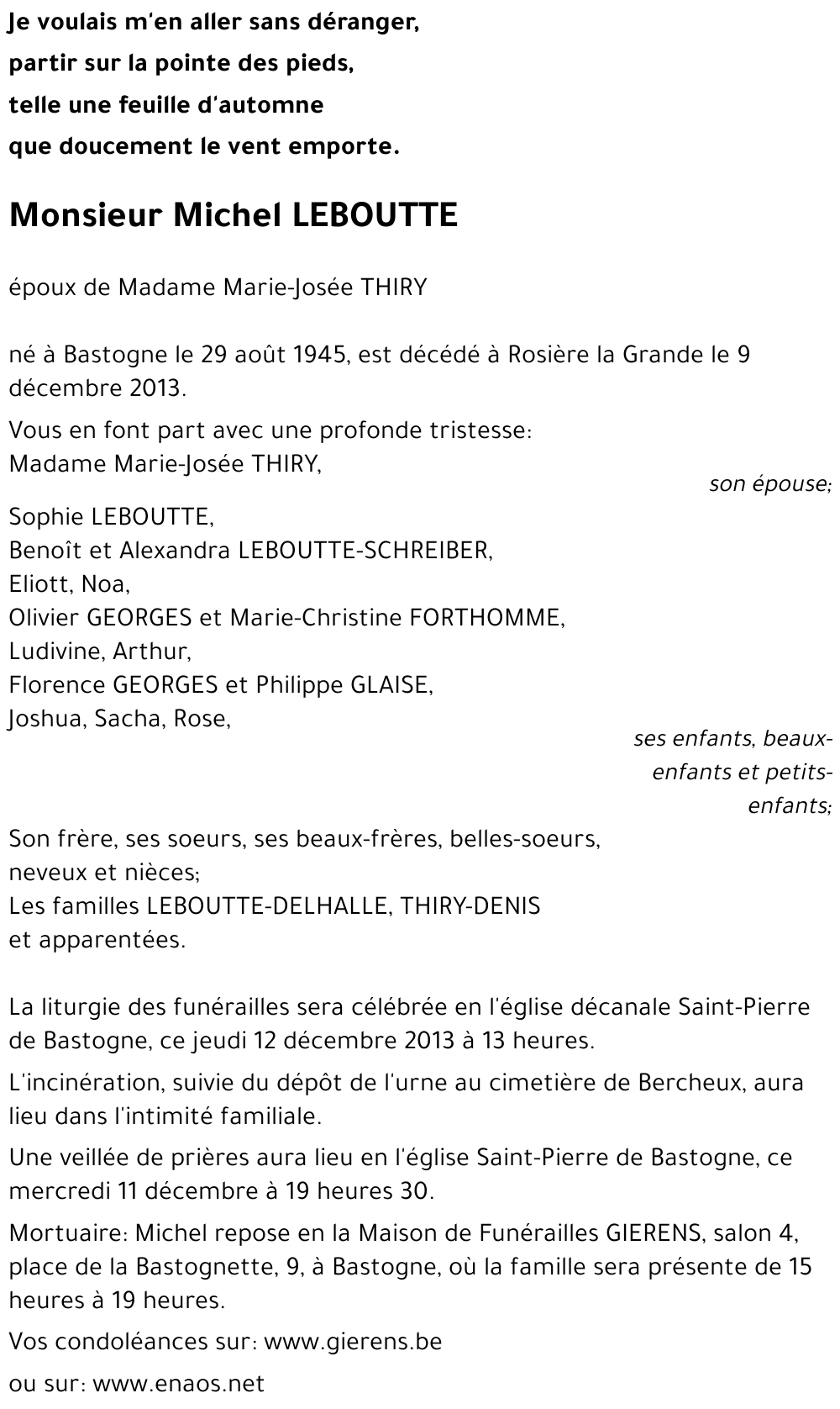 Michel LEBOUTTE